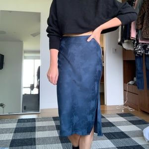 Anthropologie Silk Skirt